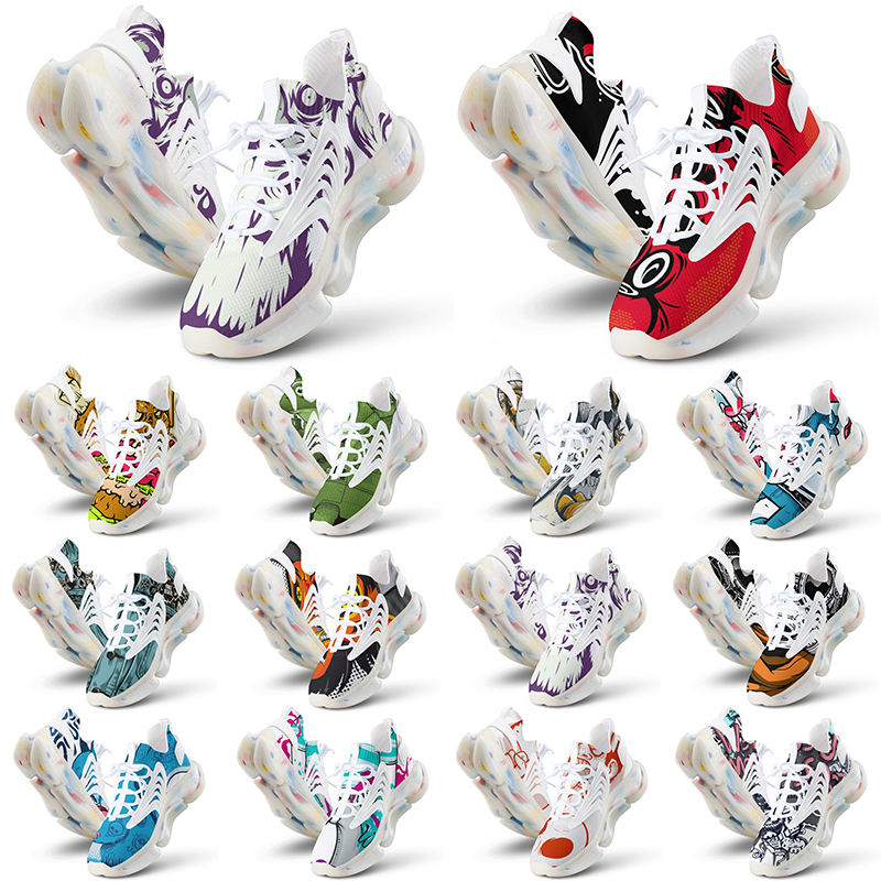 

customs shoes mens womens running shoes DIY multis color black white grey triple reds purple blue men customized sports sneakers trainers, 26