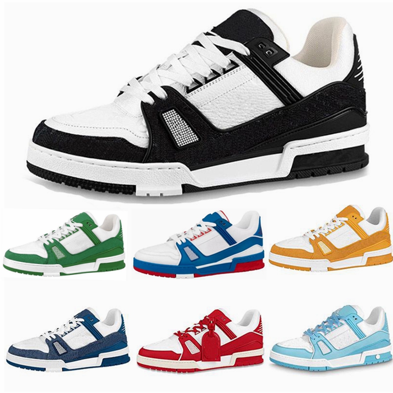 

Fashion 2023 designer sneakers versatile casual shoes leather Abloh overlay sneakers white green red blue letter platform low Virgil coach size 36-45 Casual fashion