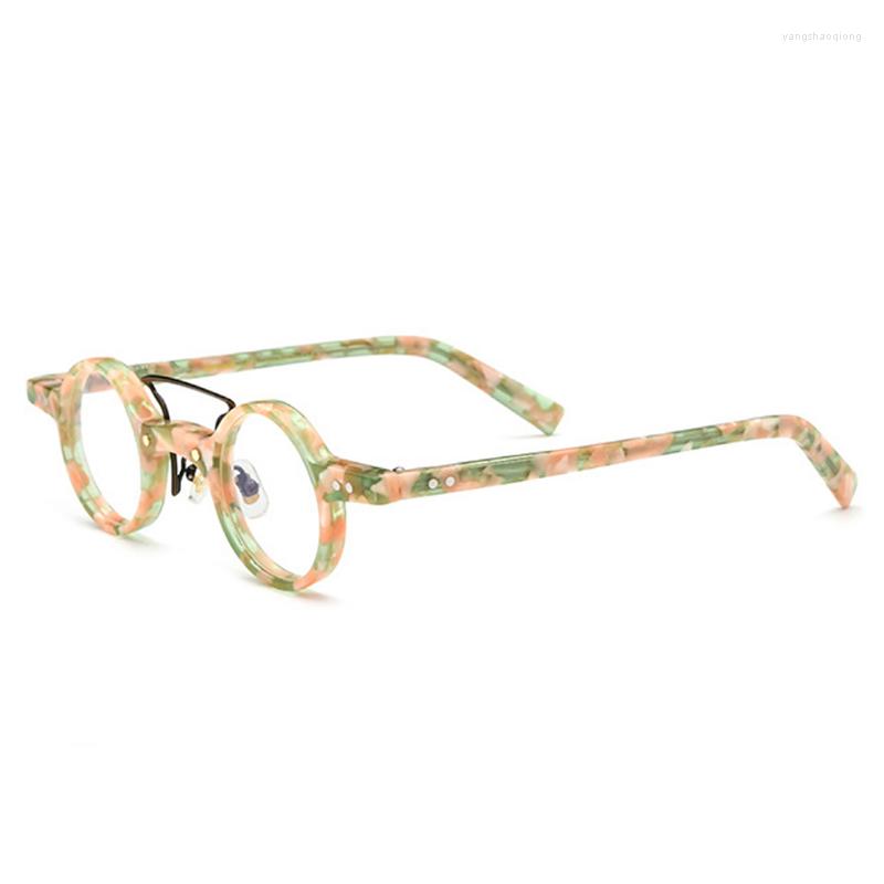 

Sunglasses Frames Belight Optical Fancy Vintage Retro Acetate With Metal Mini Small Round Design Spectacle Frame Precription Lens 19182