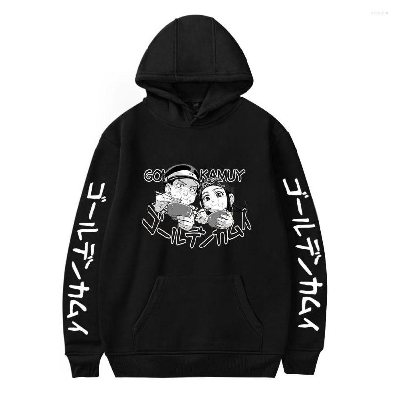 

Men's Hoodies Print 2022 Arrival GOLDEN KAMUY Hip Sweatshirt Harajuku Cute Outwear High Quality Pullover Autumn Winter Ed Tops, As