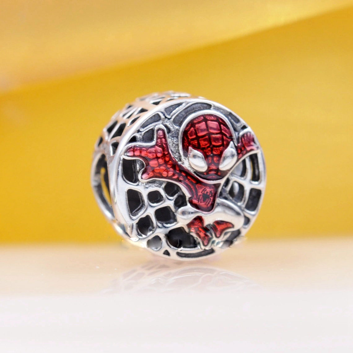 

925 Sterling Silver Soaring City Charm Bead Fits European Pandora Style Jewelry Charm Bracelets