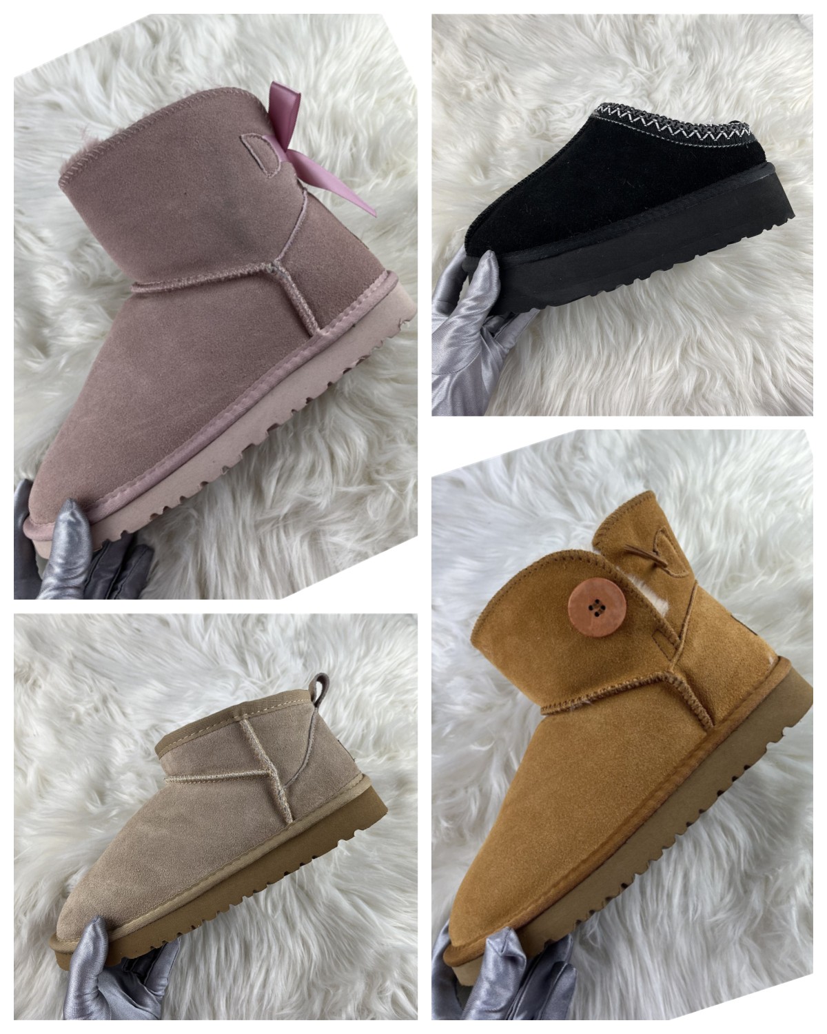 

2022 women snow boots triple black chestnut purple pink navy grey fashion classic ankle short boot womens ladies girls booties winter shoes australia tazz size 35-43