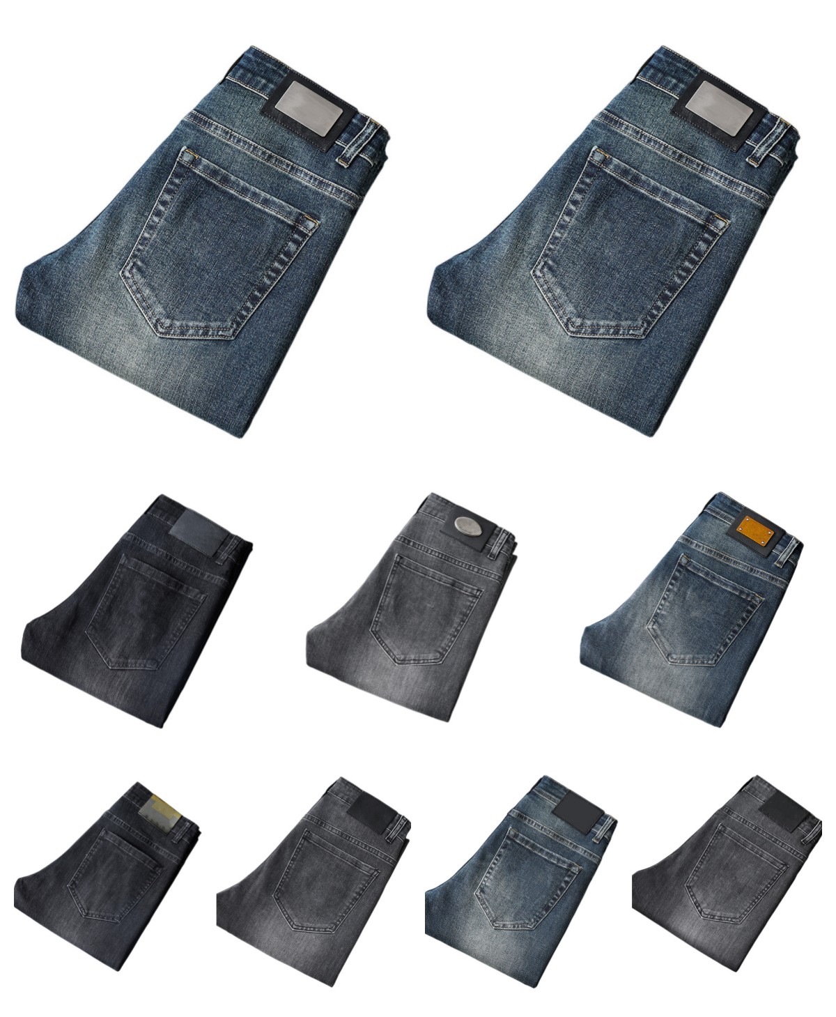 

New JEANS chino Pants pant Men's trousers Stretch Autumn winter close-fitting jeans cotton slacks washed straight business casual HS9611, Hs9503