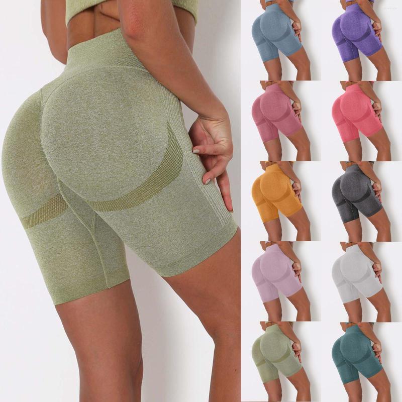 

Women' Shorts Women Pants Skin-friendly Fabric Hip-lifting Sports Fitness Running High-waist Yoga
