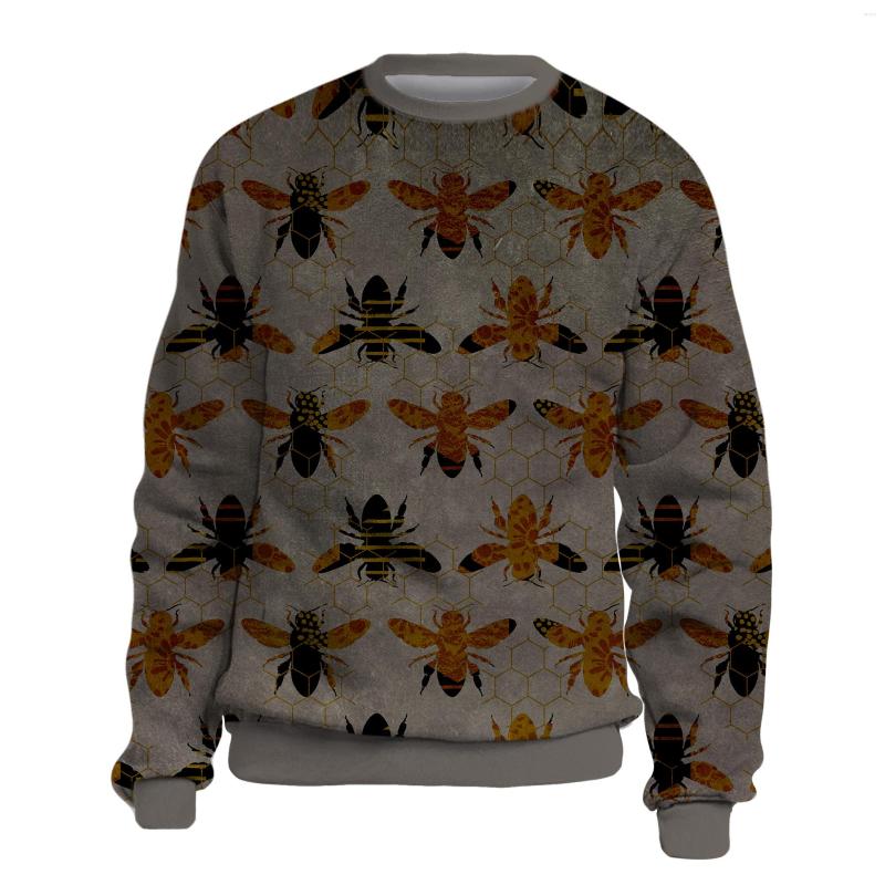 

Men' Hoodies 2022 Men' Sports Sweater 3D Print Fashion Pattern Youth Long Sleeve Top Insect Little Bee Adult Crew Neck, Ylwy-040780
