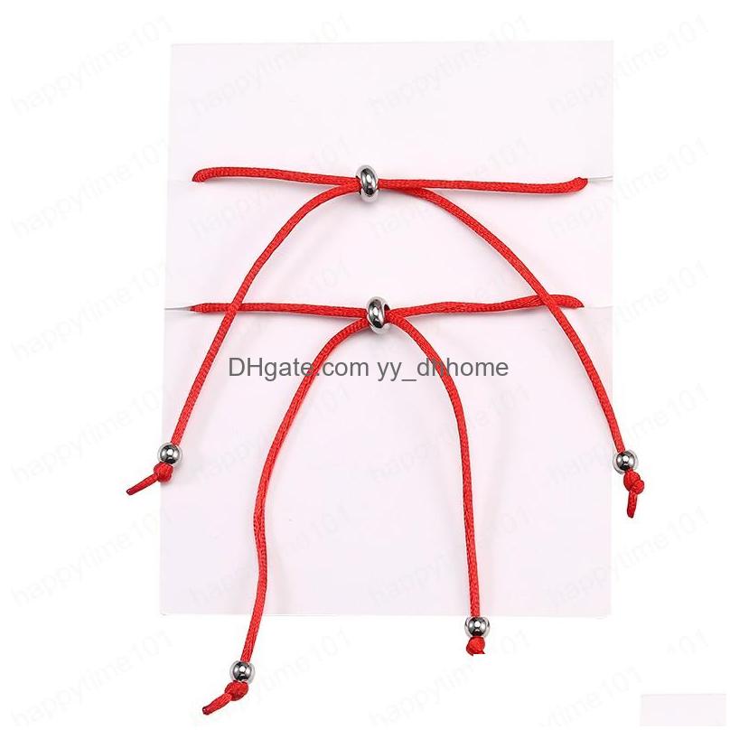 

Charm Bracelets 2 Piece Set Women Heart Charm Bracelet For Handmade Rope Woven Friendship Bracelets Accessories Jewelry Wholesale Dr Dhk2T