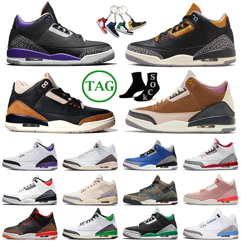 

Designer 3 Basketball Shoes US 13 Trainers Jumpman 3s Men Winterized Archaeo Brown Cardinal Red Sneakers Dark Iris Neapolitan Offs White Sports Fire Red Women 36-47, 36-47 black cement