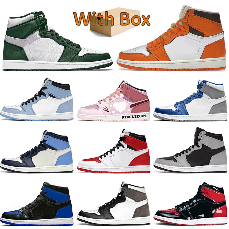 

2023 High Qualitys Mens 1 1s Basketball Shoes Jumpman OG Hyper Royal White Shadow Designer Sneakers Obsidian University Blue UNC True Blue Starfish J1 Women Trainer, C3 hand crafted 40-47