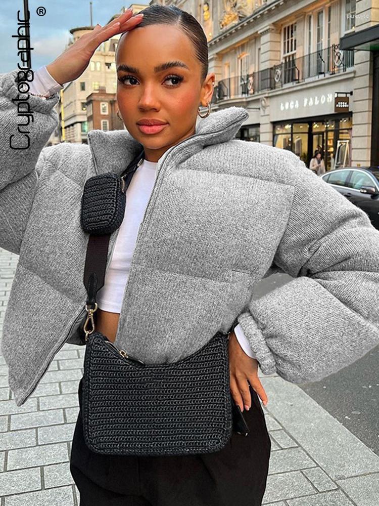 

Women' Trench Coats Fashion Solid Zip Up Down Jackets For Women Warm Puffer Jacket Coat Fall Winter Casual Bubble Clothes, Black