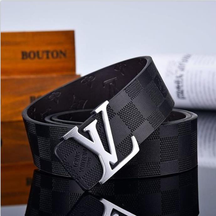 

Womens Louis LV Designer Vuitton Belt Gold Silver Buckle Genuine Cowhide Letters Style for Man Woman Waistband louiseity Viutonity gucci Belts Width 3.8 cm 8 Color, High quality