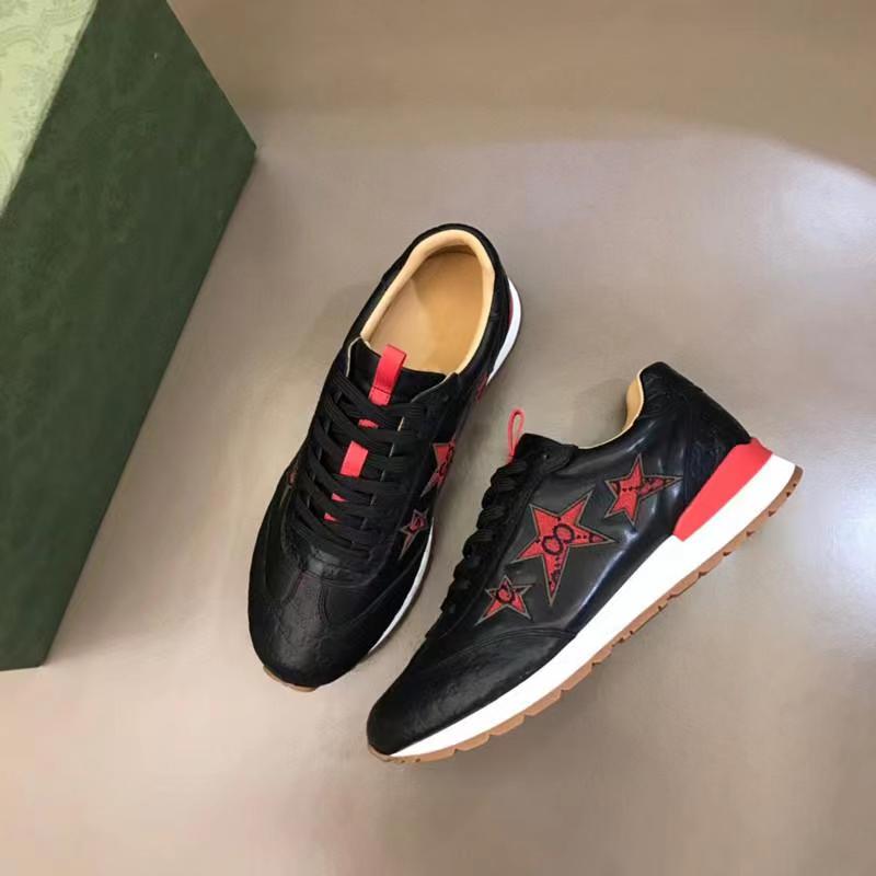 

Sneakerss Shoes Sneakers Boots Designer Leather Trainer With Calf Color Matching 2021 Mens Men The Stars Leathers Joining Together