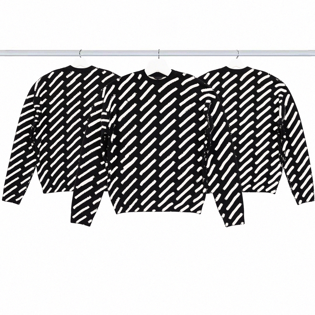 

Mens sweaters designer casual knits Double knit jacquard sweater for men and women top k3CA#