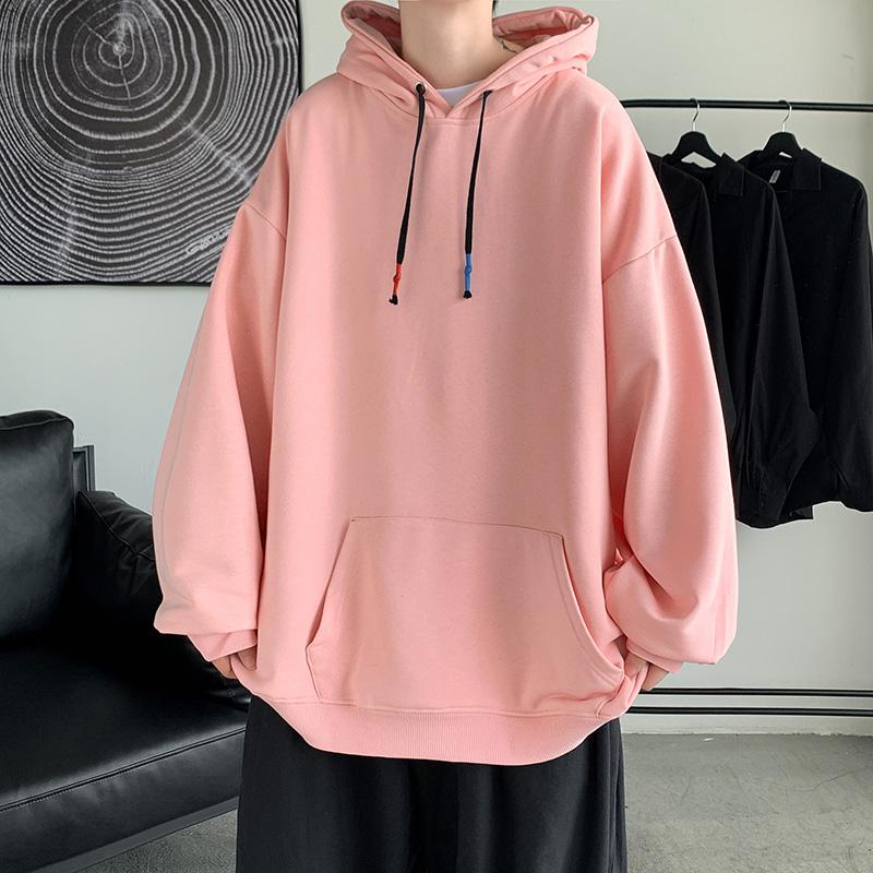

Men' Hoodies & Sweatshirts LIFENWENNA Autumn Fashion Oversized Solid Sweatshirt Couple Pullover Tracksuit Sports Hip Hop Hooded Jumper, Fl0001 white
