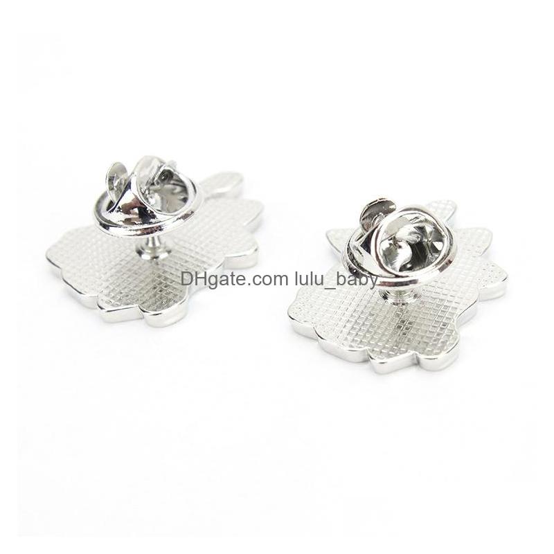 

Pins Brooches Creative Rose Flower Brooches Pins For Women Small Gift Fashion Jewelry Sier Plate Plant Metal Badges Denim Shirt Bag Dhrpz