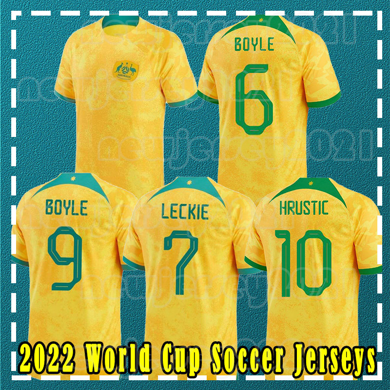 

2022 World Cup Australia national team Soccer Jerseys 2023 Men BOYLE LECKIE HRUSTIC MACLAREN MABIL MOOY DEGENEK DUKE Shirt McGREE IRVINE TAGGART Football Uniforms, Men jersey(ao da li ya)