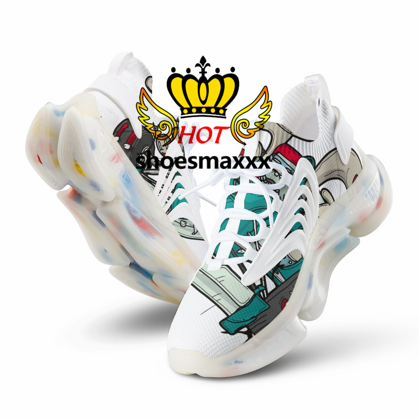

Outdoor Running Shoes Men Women Fashion custom light breathable womens mens trainer sneakers sports ST43