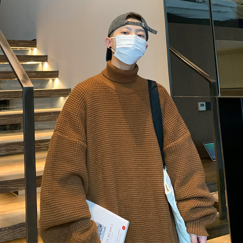 

Men's Sweaters Privathinker Large Size Turtleneck Men's Sweater Fashion Autumn Winter Knitted Pullovers Casual Solid Color Male Knitwear 221128, Green