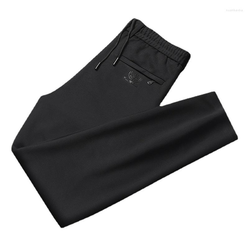 

Men's Pants Large Fashion Super Autumn Arrival Men's Casual Elastic Waist Straight Plus Size  XL 2XL 3XL 4XL 5XL 6XL 7XL 8XL 10XL, Black