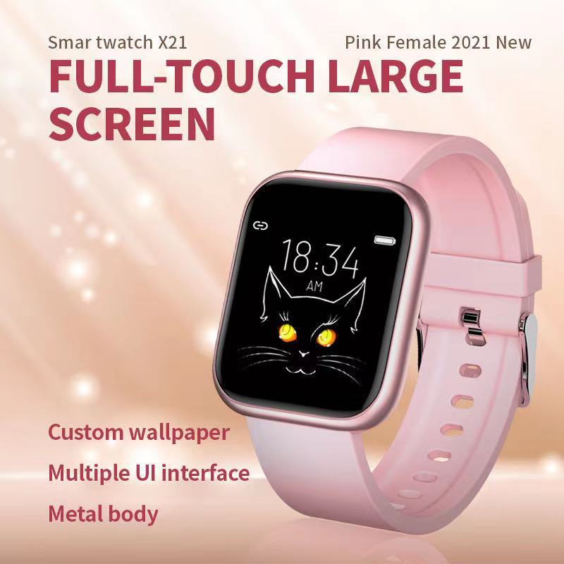 

YEZHOU X21 android ios womens Smart Watch IP67 Waterproof Heart Rate Blood Pressure Oxygen Sleep Monitoring Sports Alarm Clock Photo Full Touch Smartwatchs