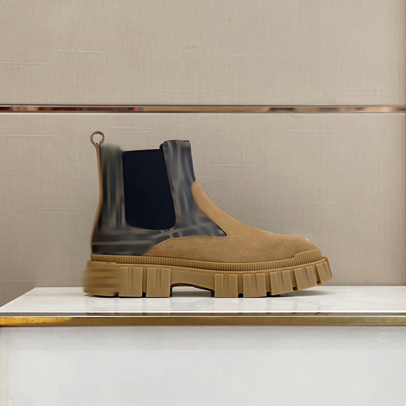 

2023 Man Designer Boots Land Boots Martin Timber Cowboy Snow Crafted Black Leather Luxury High Heel Ankle For Australia men Booties Size 39-45 -N275, Picture color