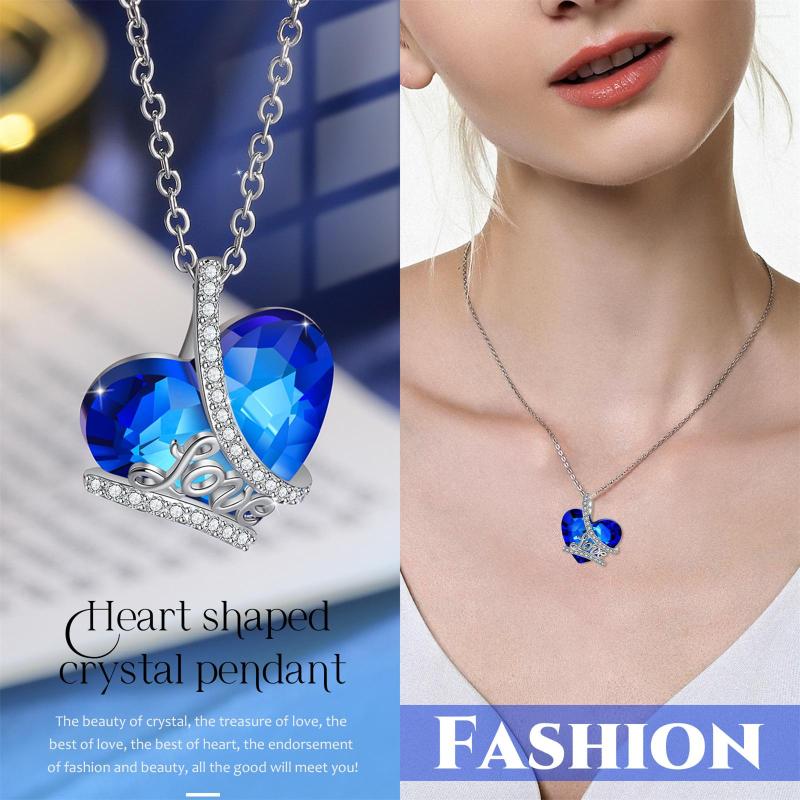 

Chains Heart Shaped Crysta Necklaces Pendant Zircon Love Women's Neck Chain Choker Fashion Wedding Jewelry For Women 2022