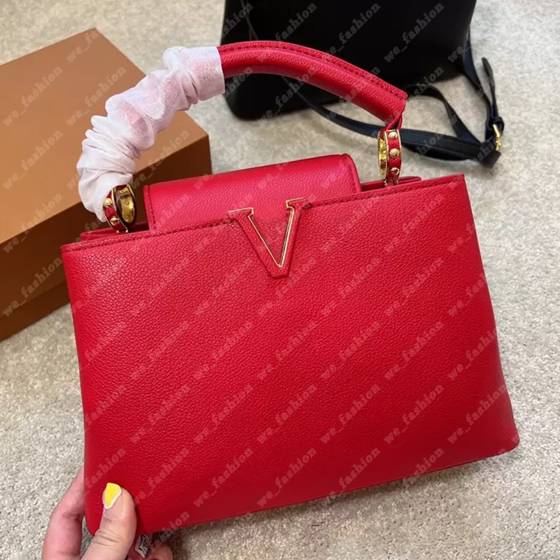 

Women Handbag Designer Shoulder Bags Fashion Capucines BB Crossbody Womens Handbags Luxury Mini Tote Bags Leather Wallet Clutch, Black