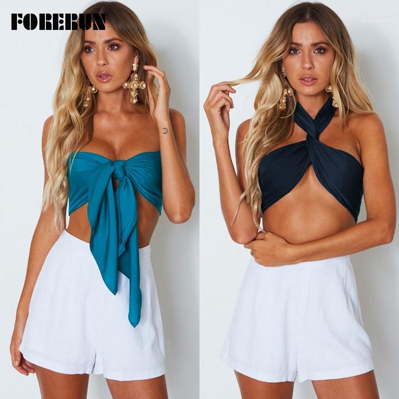 

Women's T Shirts Multi-functional Crop Top Off Shoulder Sexy Bowknot Bandage Sleeveless Shirt Women 7 Colors White Black Mujer, Burgundy crop top