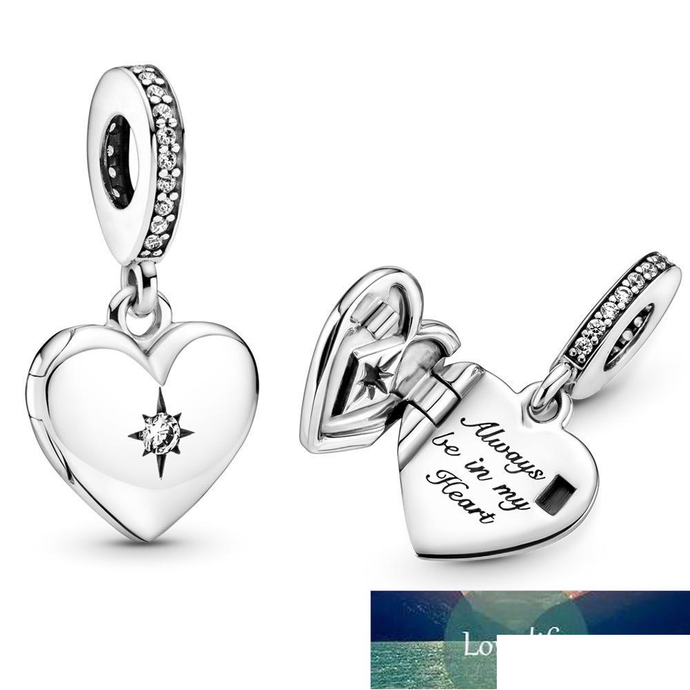 

Charms New 925 Sier Charm Jewelry Openable Heart Locket Dangle Pendant Suitable For Necklace Women Jewely Gift Factory Price Expert Dhjtl
