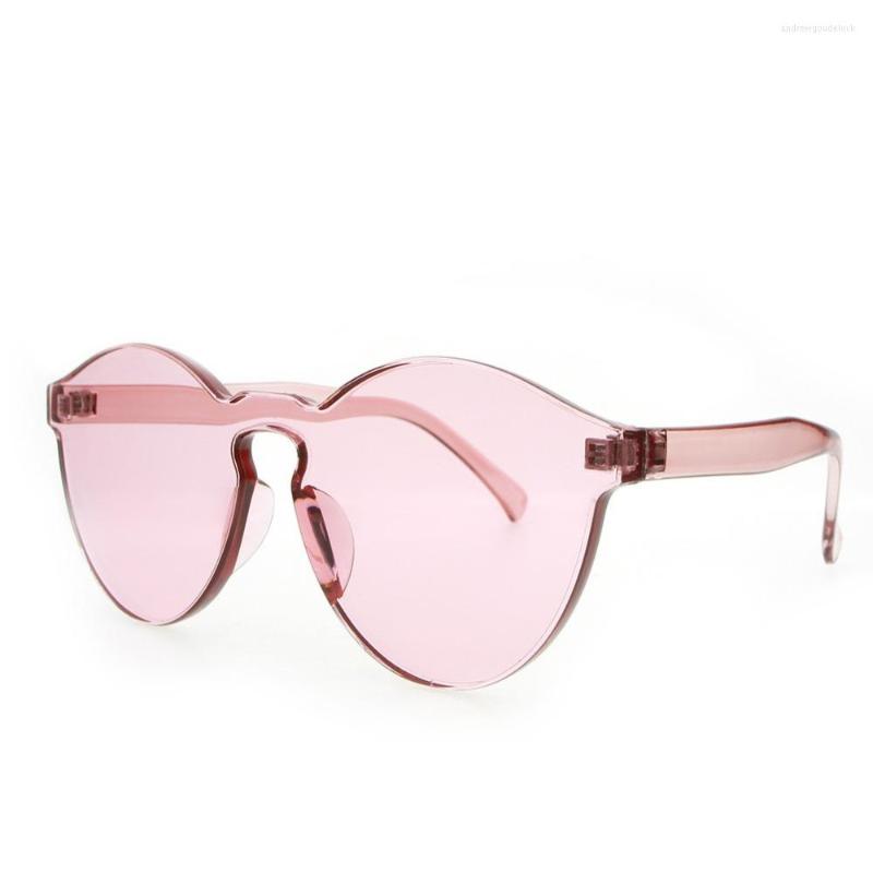 

Sunglasses 2022 Summer 90S Women Rimless Transparent Shades Sun Glasses Female Cool Candy Color UV400 Eyewear