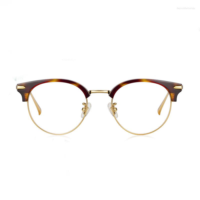 

Sunglasses Frames Pure Titanium Frame Glasses Acetate Women Men Eyewear Gafas Myopia Eyeglasses Oculos Optical Retro Design