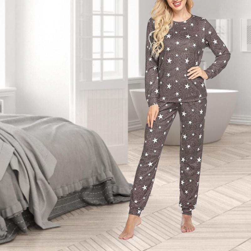 

Women's Sleepwear Womens Pyjamas Nightwear Set Comfortable Soft Ladies Pajamas Nighty Suit Fashion Female Tracksuit Pjs For Home