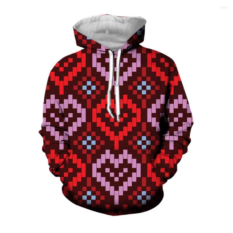 

Men's Hoodies Jumeast 3d Printed Hip Hop Hoodie Yk2 Heart Polka Dot Graphic Oversized Streetwear Baggy Hooded Sweatshirts Men Clothing