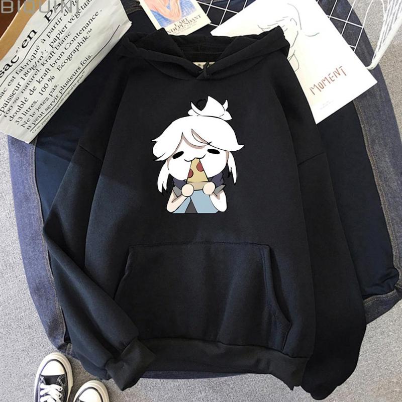 

Men's Hoodies Cartoon JeEat Pizza Valorant Funny Kawaii Print Oversized Comfortable Winter Fleece Warm Women Men Sweatshirts, Orange