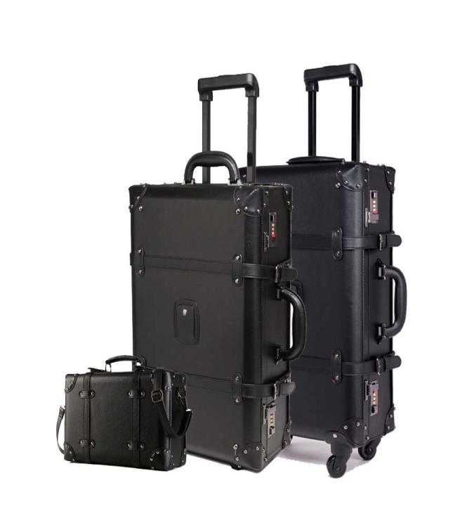 

LeTrend Retro Rolling Luggage Set Spinner Women Password Trolley 24 Suitcase Wheels 20 inch Vintage Cabin Travel Bag Trunk9276710