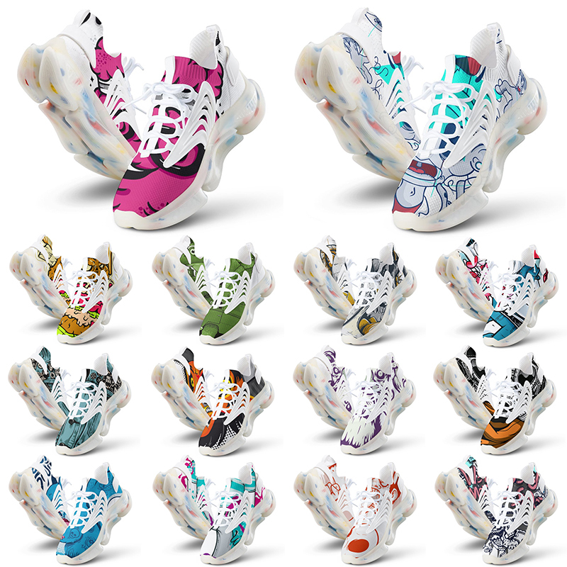 

customs shoes men women running shoes DIY multis color black white reds pink green purple mens customized outdoors sports sneaker trainers jogging fashion, 16