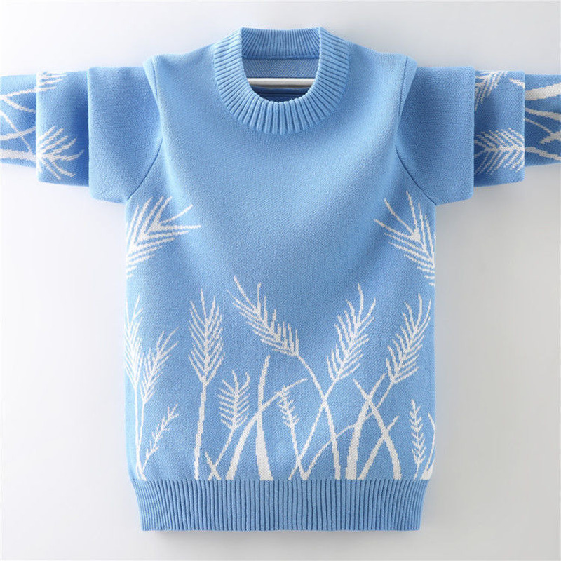 

Pullover Children's Sweater Autumn Winter Boys Knitted Warm Sweaters Fashion Kids Tops 6 8 10 12 Years Teenage Clothes 221128