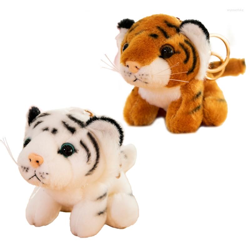 

Keychains Plush Tiger Shape Keychain Dolls Stuffed Animal Keyring Pendant Bag Hanging Charm For Kids Women Purse Backpack Handbag