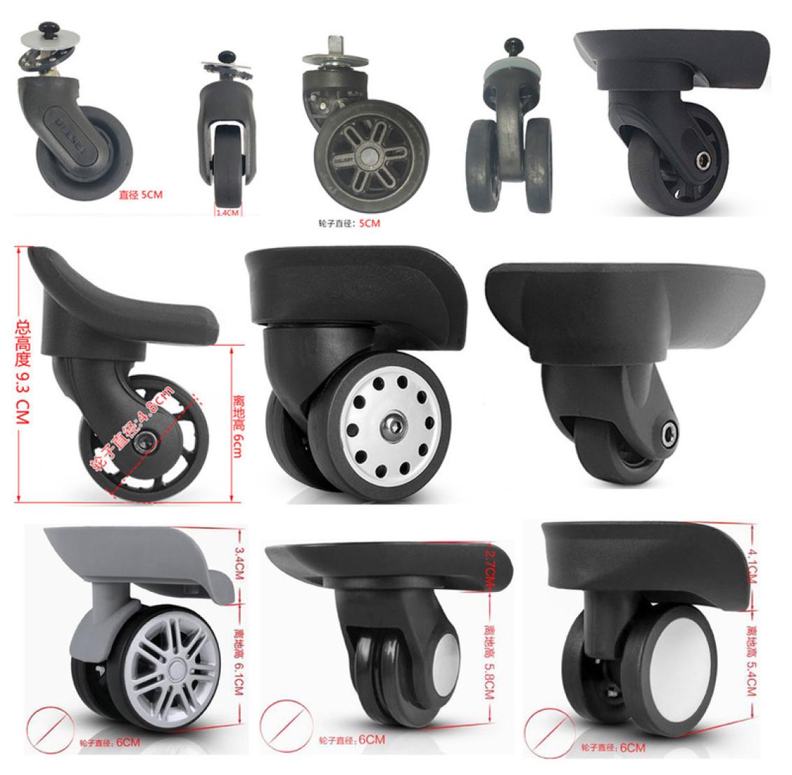 

French Ambassador Delsey Luggage Wheel Accessories Password Travel Case Bag Universal Wheel Fittings bag hardware repair part 22064450721