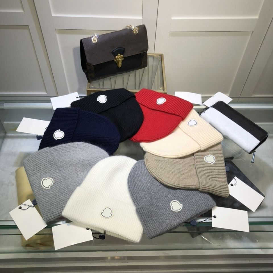 

Hats Scarves Gloves Sets Designer Knitted Hat Beanie Hats Winter Warm Fashion Wool-hat for Man Women 8 Color