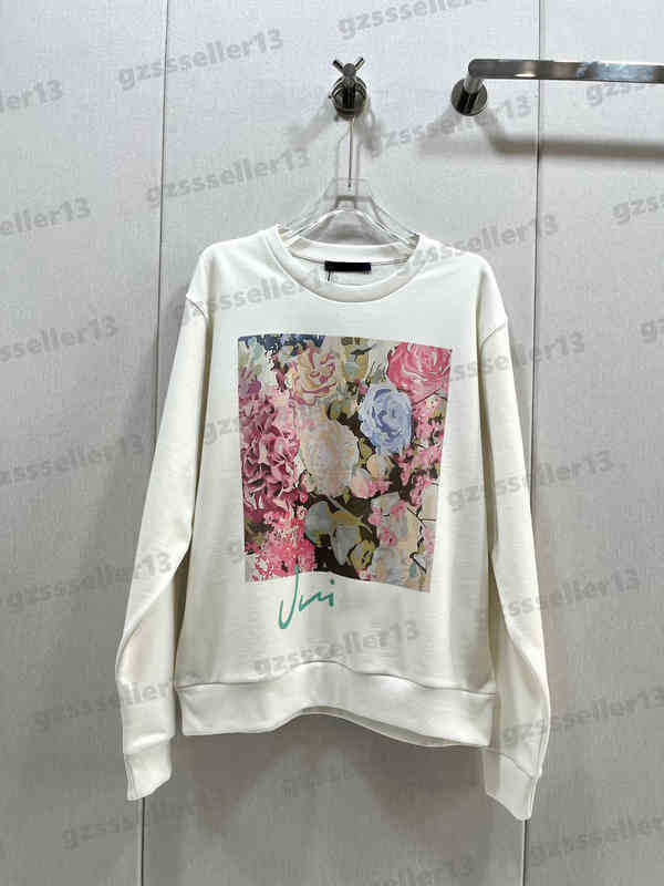 

Womens Hoodie Sweatshirts Round Neck High Quality Alphabet Flower Pattern Print Sweatshirts Luxury Long Sleeve Autumn Sweatshirt Designer Women Clothing, 14