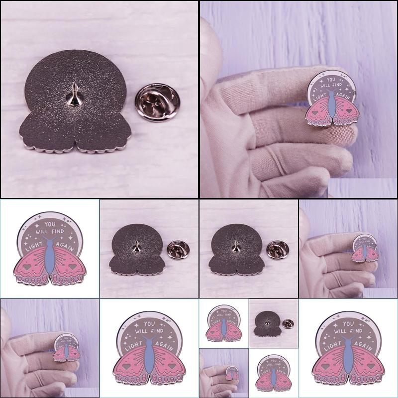 

Pins Brooches Butterfly Enamel Brooch Pins You Will Find The Light Moth Metal Badges Lapel Pin Brooches Jackets Fashion Jew Dhgarden Dhs3J