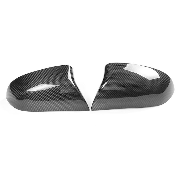 

Car Rearview Side Mirror Covers Cap For BMW X5M X6M F85 F86 Glossy Black Carbon Fiber Replacement