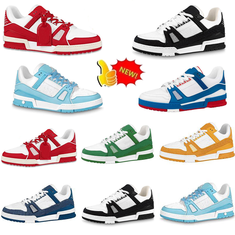 

Designer Trainer Mens Women Casual Shoes Black White Denim Yellow Sky Blue Green Luxury Velvet Suede Fashion Men Sports Womens Sneakers