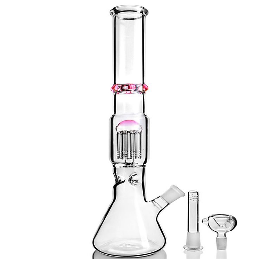 

14.9inchs Beaker base Dab Rigs Hookahs Shisha Glass Water Bongs Smoking Glass Pipe With 14mm Bowl