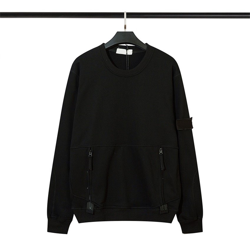 Autumn Mens Sweatshirt O-Neck Long Sleeve Male Hoodies 2022 Trendy Fashion Solid Color Casual Hip-Hop Streetwear Men Pullover 216#-image-821317061