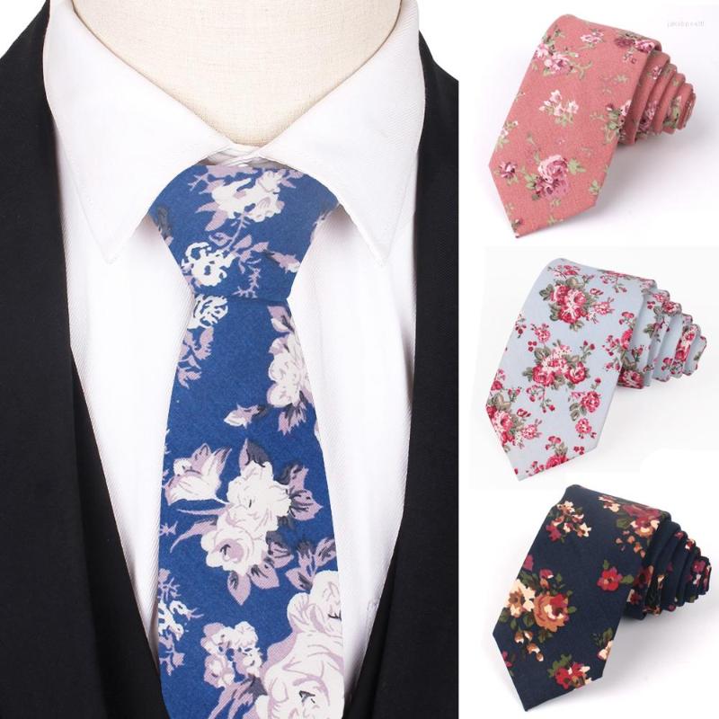 

Bow Ties Cotton Neck Casual Floral Necktie For Wedding Business Suits Skinny Tie Men Women Slim Gravatas