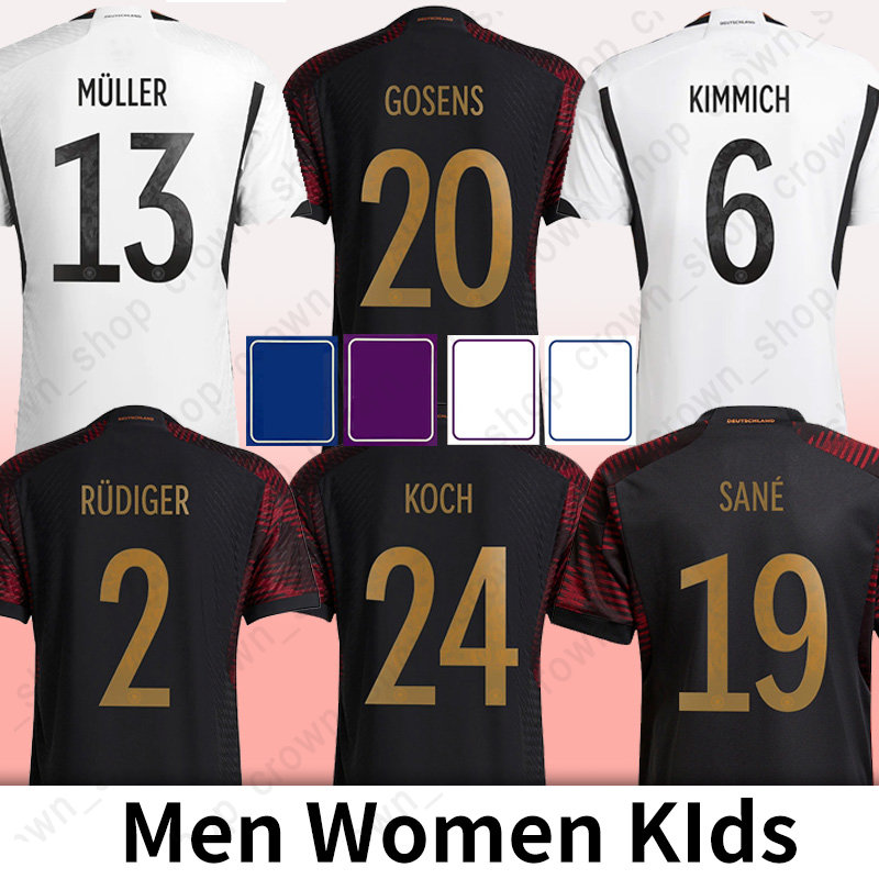 

2022 Germanies Soccer Jerseys GERMANYS REUS KROOS DRAXLER MULLER WERNER KIMMICH football shirts Maillot Foot Men Kids Kit Jersey GNABRY SULE ADEYEMI BRANDT, Men(de guo )