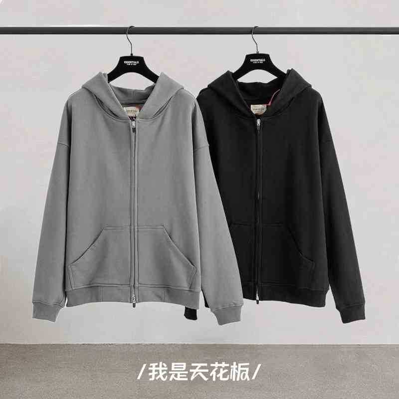 

Goddess Men's Hoodies Cotton Fashion Sweatshirt of Designer Zip Hoodie Men's Luxury Women's Fashion Loose Coat DOPD, Khaki thin version g check high version