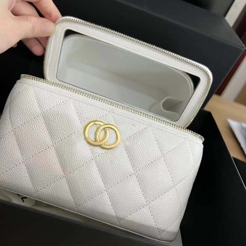 

5A backpack luxury bag beach Makeup bag Plaid Flower Brand Wallet Vintage Ladies Brown messenger handbags crossbody Fashion Bags r purses original imported leathe, White