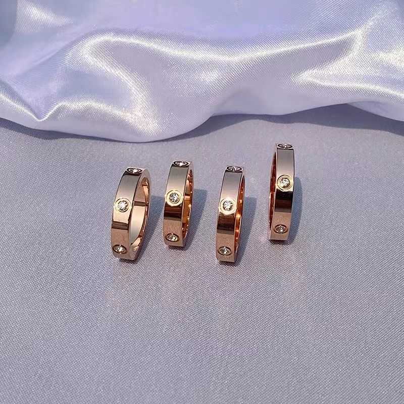 

202218K Rose Gold Index Finger Premium Love Ring Female Fashion Personality Couple Ring ins Cool Style Widened Ring033